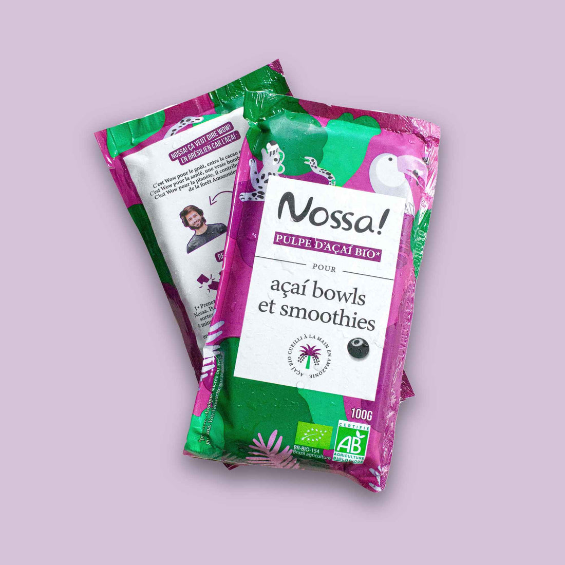 Intense organic açaí purée