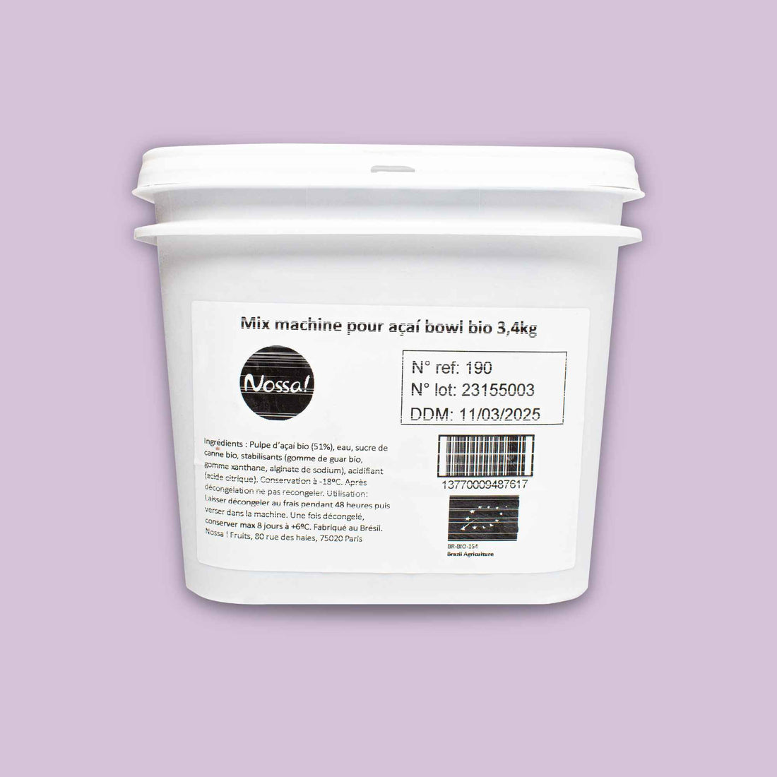 Organic machine mix for açaí bowls