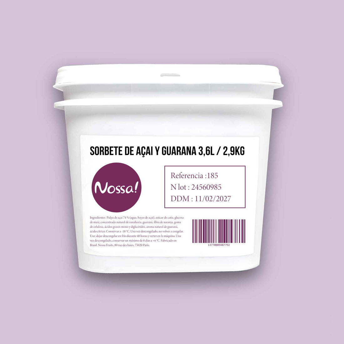 Açaí &amp; guarana sorbet