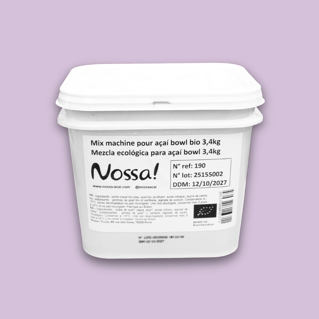 Organic machine mix for açaí bowls