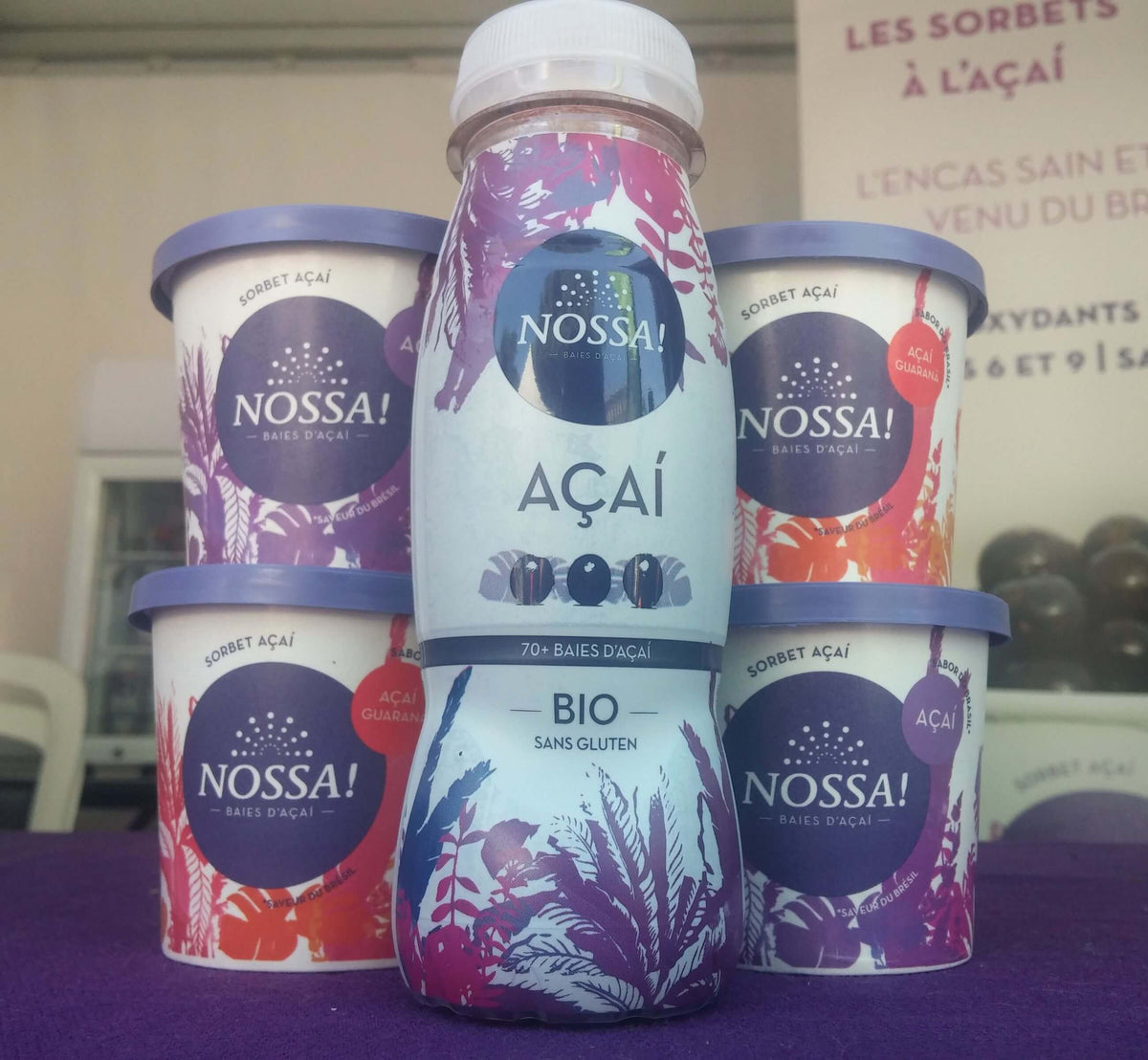 <p><strong>Launch of the first recipes</strong></p><p>Nossa! begins its journey with the launch of its first three açai sorbets, featuring healthy recipes that offer consumers an icy and naturally revitalizing experience.</p>
